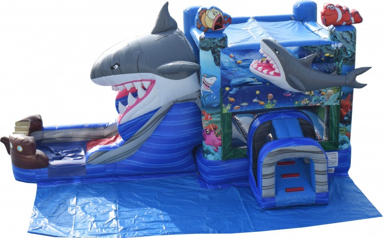 Shark Bounce House with Slide