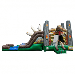 1 1730475087 Jurassic Island Bounce House with Slide