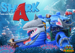 Shark Bounce House with Slide
