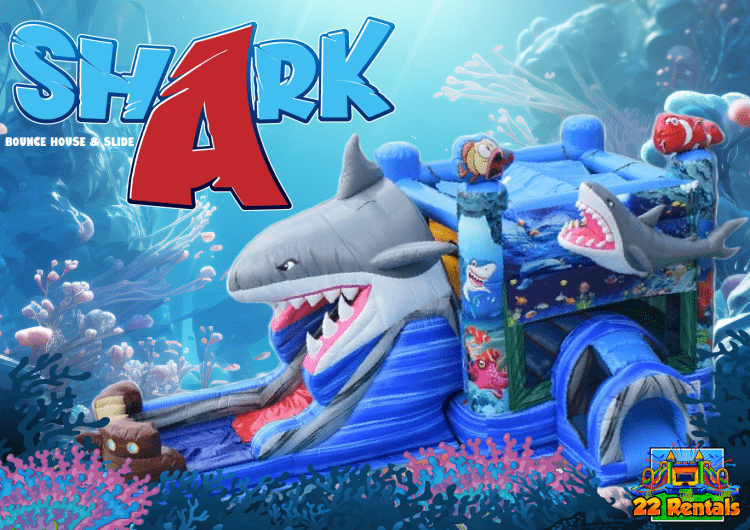 Shark Bounce House with Slide