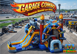 Garage Combo Bounce House with Slide
