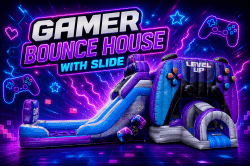 Gamer Bounce House with Slide