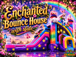 Enchanted Bounce House with Slide