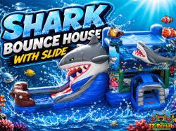 Shark Bounce House with Slide