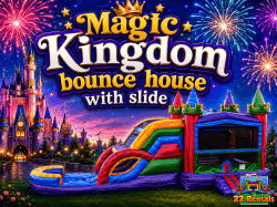 Magic Kingdom Bounce House with Slide