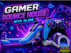 Gamer Bounce House with Slide