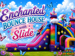 Enchanted Bounce House with Slide